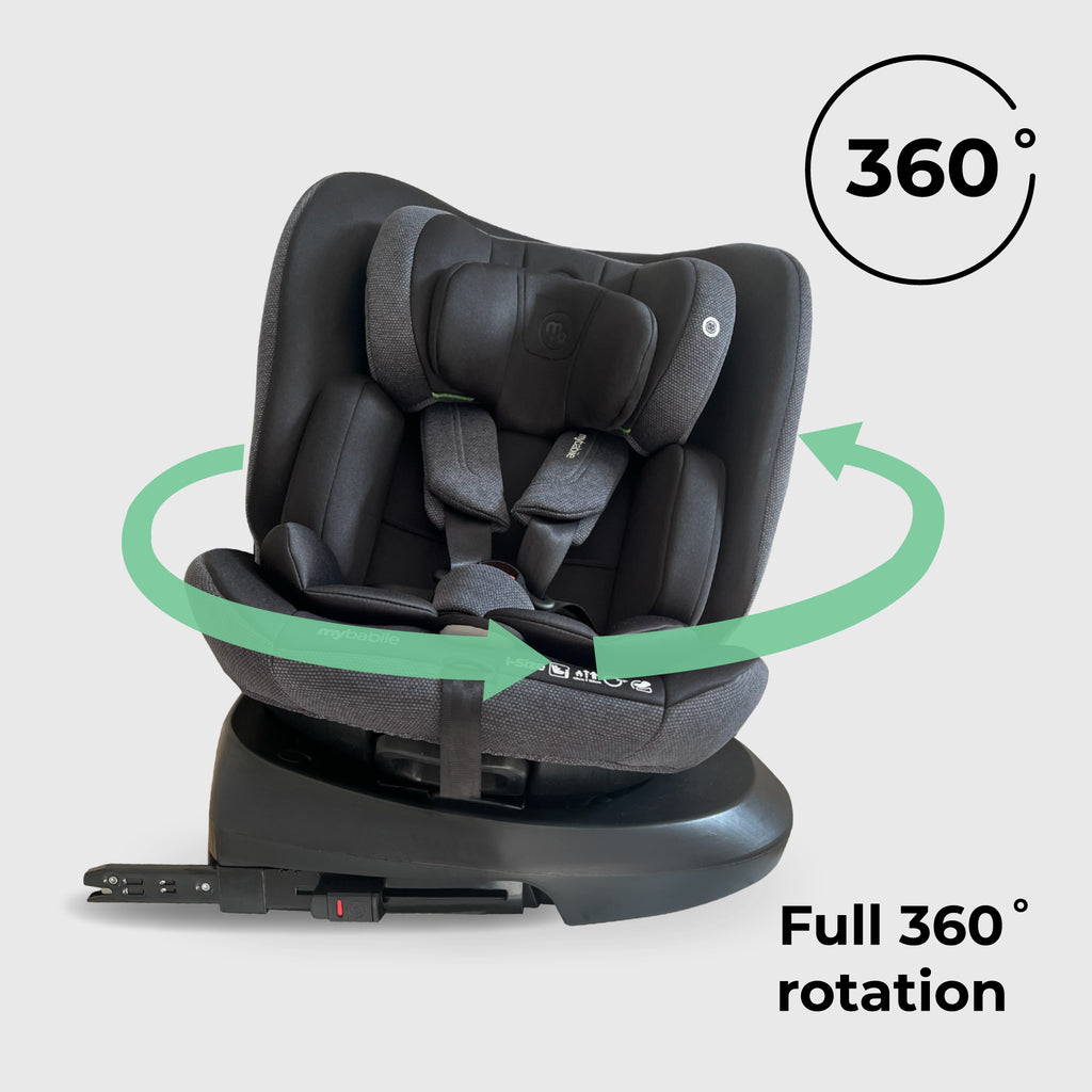 My Babiie MBCS200 Spin R129 Car Seat With Top Tether For Safe 360 Degree Rotation From Birth To 12 Years — image 4