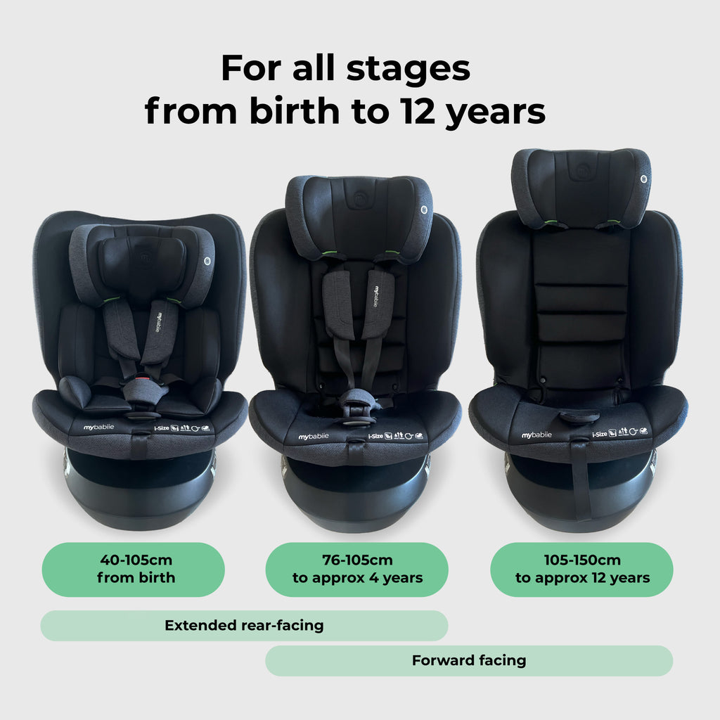 My Babiie MBCS200 Spin R129 Car Seat With Top Tether For Safe 360 Degree Rotation From Birth To 12 Years — image 3