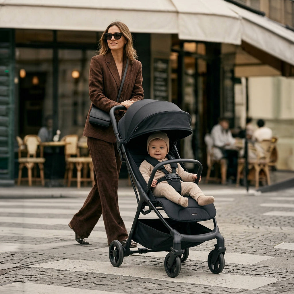 My Babiie MBX2 Compact Stroller - Ultra Lightweight One-Hand Fold With Lie-Flat Seat For All Day Comfort — image 8