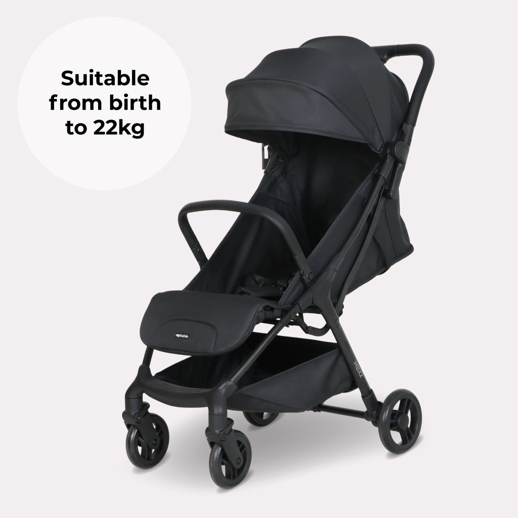 My Babiie MBX2 Compact Stroller - Ultra Lightweight One-Hand Fold With Lie-Flat Seat For All Day Comfort — image 3