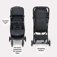 My Babiie MBX2 Compact Stroller - Ultra Lightweight One-Hand Fold With Lie-Flat Seat For All Day Comfort thumbnail 5