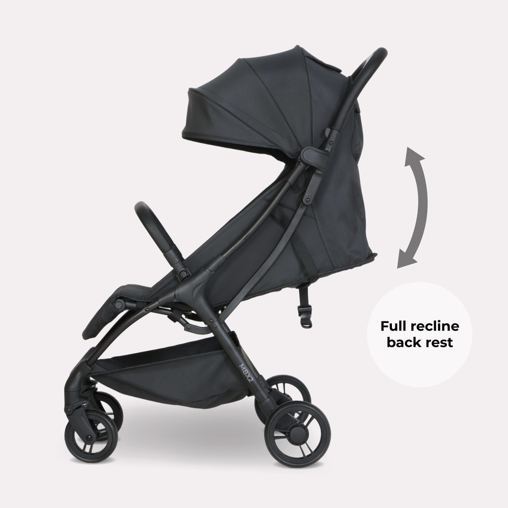 My Babiie MBX2 Compact Stroller - Ultra Lightweight One-Hand Fold With Lie-Flat Seat For All Day Comfort — image 6