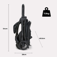 My Babiie MBX2 Compact Stroller - Ultra Lightweight One-Hand Fold With Lie-Flat Seat For All Day Comfort thumbnail 9