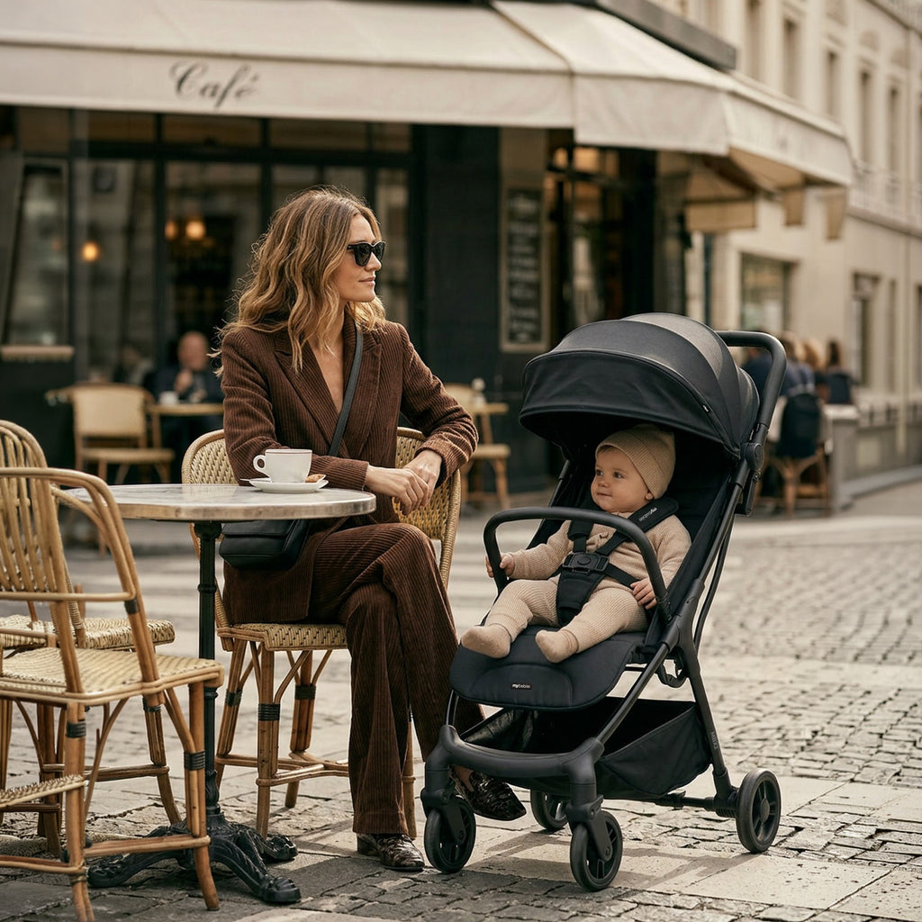 My Babiie MBX2 Compact Stroller - Ultra Lightweight One-Hand Fold With Lie-Flat Seat For All Day Comfort — image 2