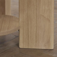 Marlon Whitewash Oak Round Dining Table Set - 4 Seater - Freya Sand Dining Chairs - Whitewash Oak Legs thumbnail 4