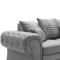 Milan Chesterfield Fabric 3 + 2 Seater Sofa Suite - Scatter Back thumbnail 10