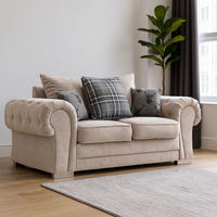 Milan Chesterfield Fabric 3 + 2 Seater Sofa Suite - Scatter Back thumbnail 6