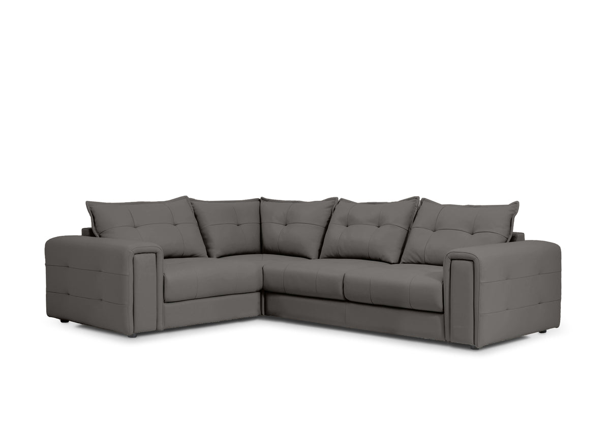 Goliath Leather Corner Sofa with Storage Drawers — image 2