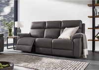 Raven Set of Two 3 Seater Leather Power Recliner Sofas thumbnail 3