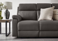 Raven Set of Two 3 Seater Leather Power Recliner Sofas thumbnail 4