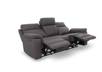Raven Set of Two 3 Seater Leather Power Recliner Sofas thumbnail 7