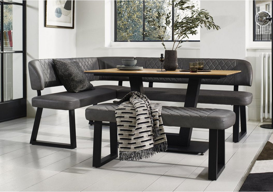 Venus Dining Table, Left Hand Facing Corner Dining Bench and Low Dining Bench — image 3