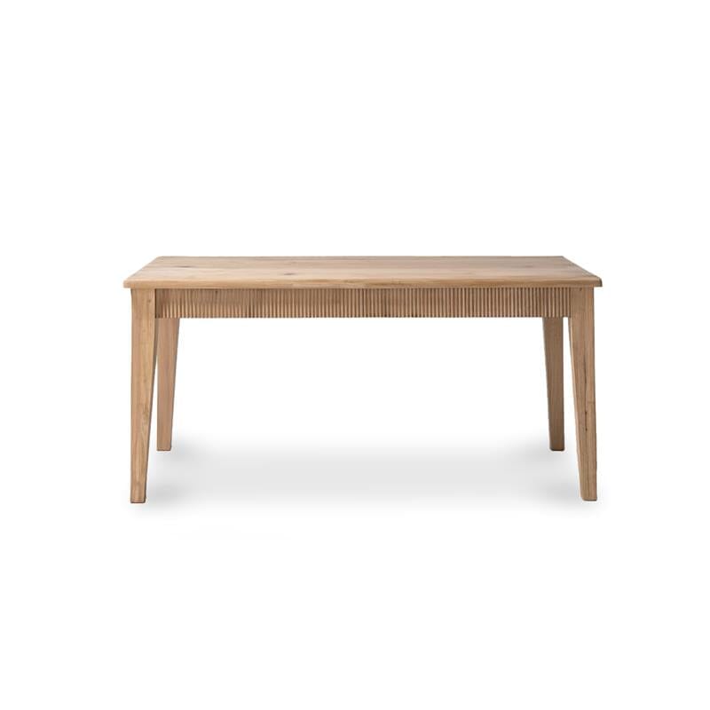 Raleigh Whitewash Oak Rectangular Dining Table Set - 6 Seater - Freya Sand Dining Chairs - Whitewash Oak Legs — image 9
