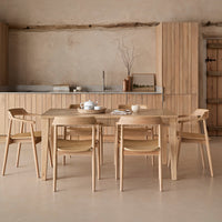 Raleigh Whitewash Dining Table Set - 6 Seater - Carter Whitewash Oak Dining Armchairs thumbnail 1