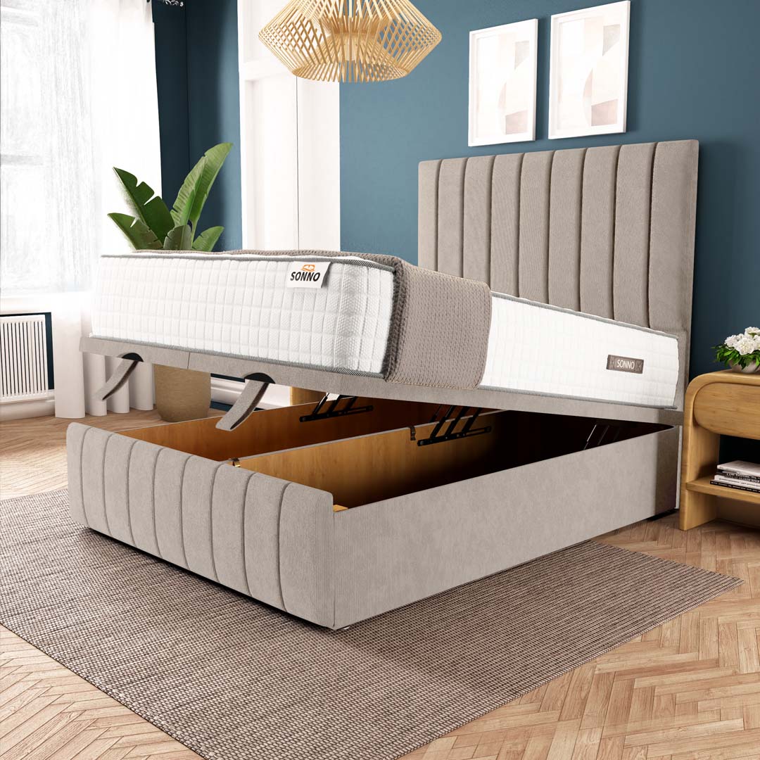 Sonno Sydney Ottoman Divan Bed Frame, Headboard