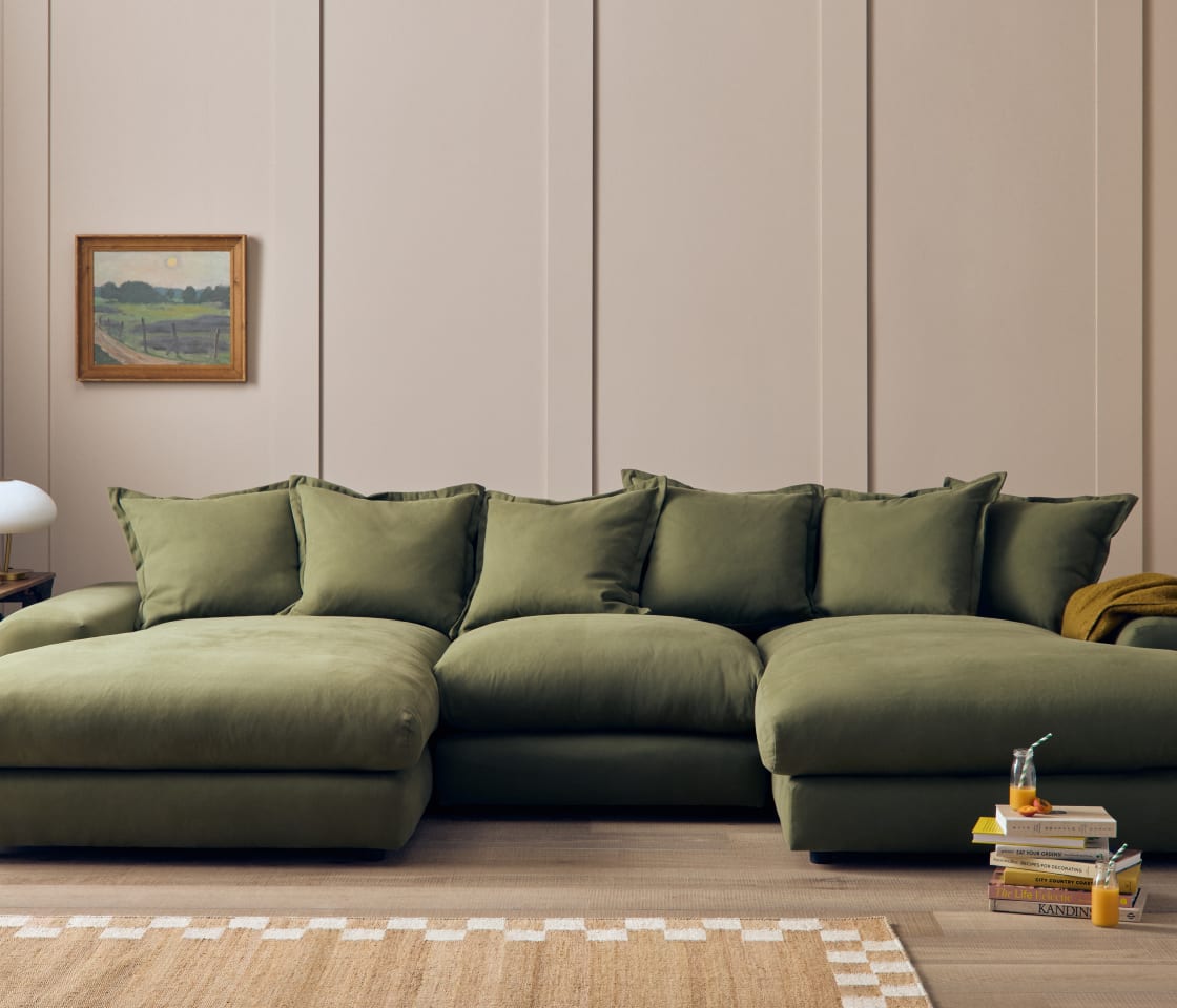 Wodge Chaise Movie Sofa - Cinema - Twill - Whipped Cream - White — image 3