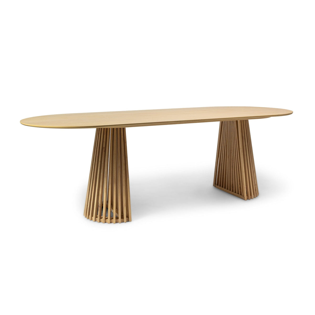 Willow Pale Oak Dining Table Set - 6 Seater - Freya Sand Dining Chairs - Whitewash Legs — image 9