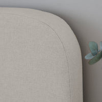DUSK Ascot Bed Frame, Curved Headboard, Natural thumbnail 2