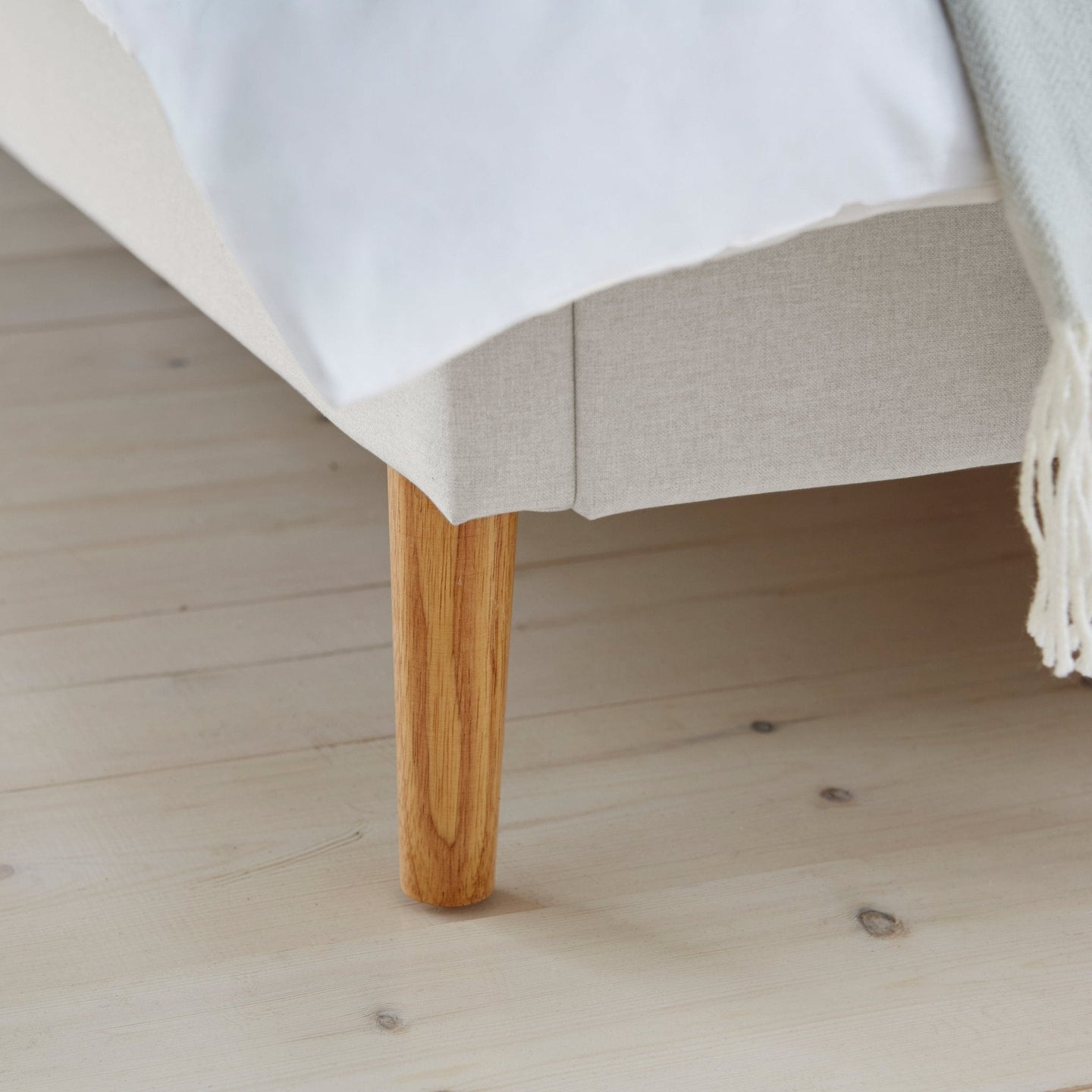 DUSK Ascot Bed Frame, Curved Headboard, Natural — image 7