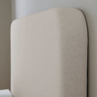 DUSK Ascot Bed Frame, Curved Headboard, Natural thumbnail 6