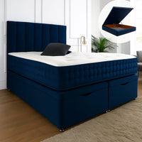 Henley Ottoman End Lift Storage Divan Bed Frame, Optional Headboard thumbnail 6