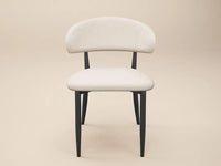 SOLACE+CO Varm & Cyra Black Dining Table Set with Beige Chenille Chairs Table + 4 Chairs thumbnail 9