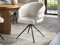 SOLACE+CO Varm Ribbed Oval Dining Table with Eira Chairs Set of 4 thumbnail 8