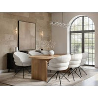SOLACE+CO Varm Ribbed Oval Dining Table with Eira Chairs Set of 4 thumbnail 1