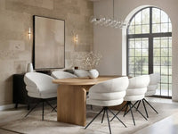 SOLACE+CO Varm Ribbed Oval Dining Table with Eira Chairs Set of 4 thumbnail 2