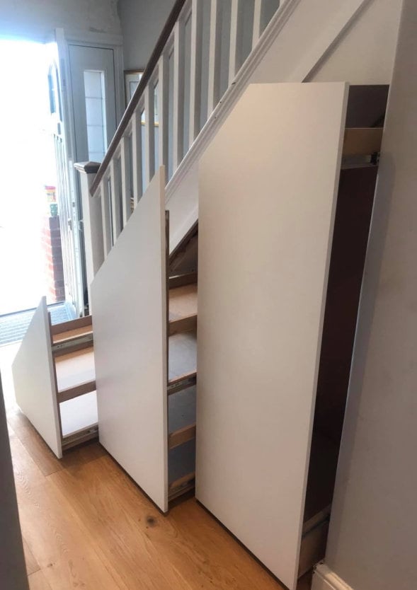 IVYOCARPENTRY Bespoke Fitted Under Stairs Storage Unit, White — image 8