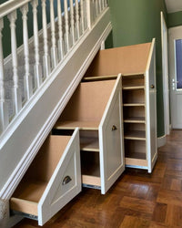 IVYOCARPENTRY Bespoke Fitted Under Stairs Storage Unit, White thumbnail 2