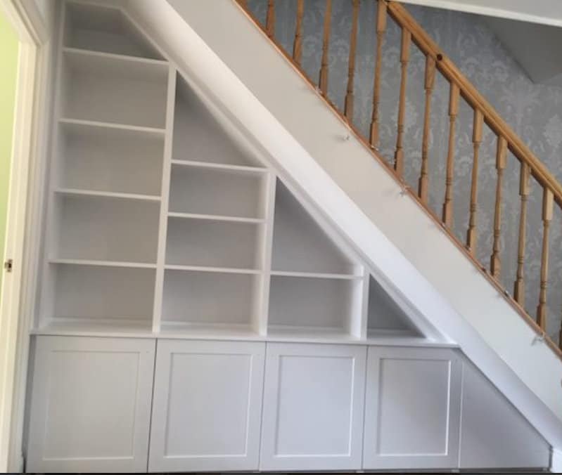 IVYOCARPENTRY Bespoke Fitted Under Stairs Storage Unit, White — image 3