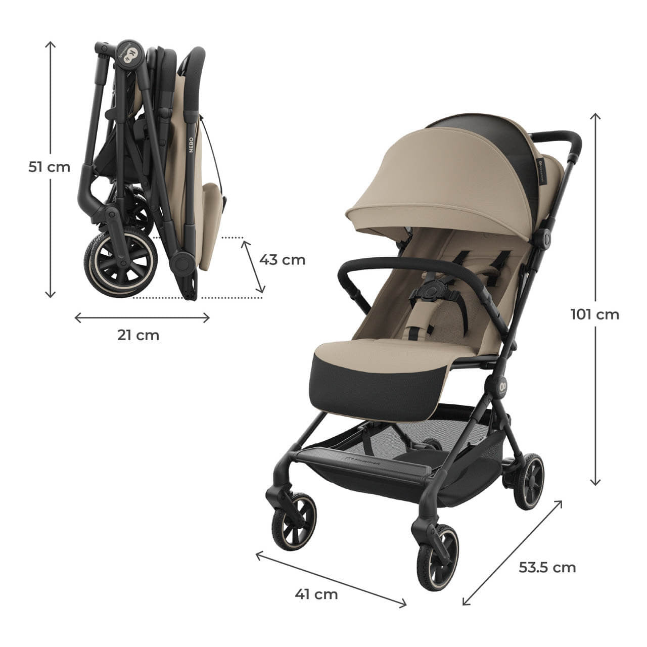 Compact Stroller - Ultra Light Travel With Evasive Wheels — image 2