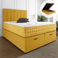 Henley Ottoman End Lift Storage Divan Bed Frame, Optional Headboard thumbnail 4