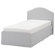 IKEA RAMNEFJÄLL Standard Single Bed Frame, Curved Headboard, Grey/White — image 12