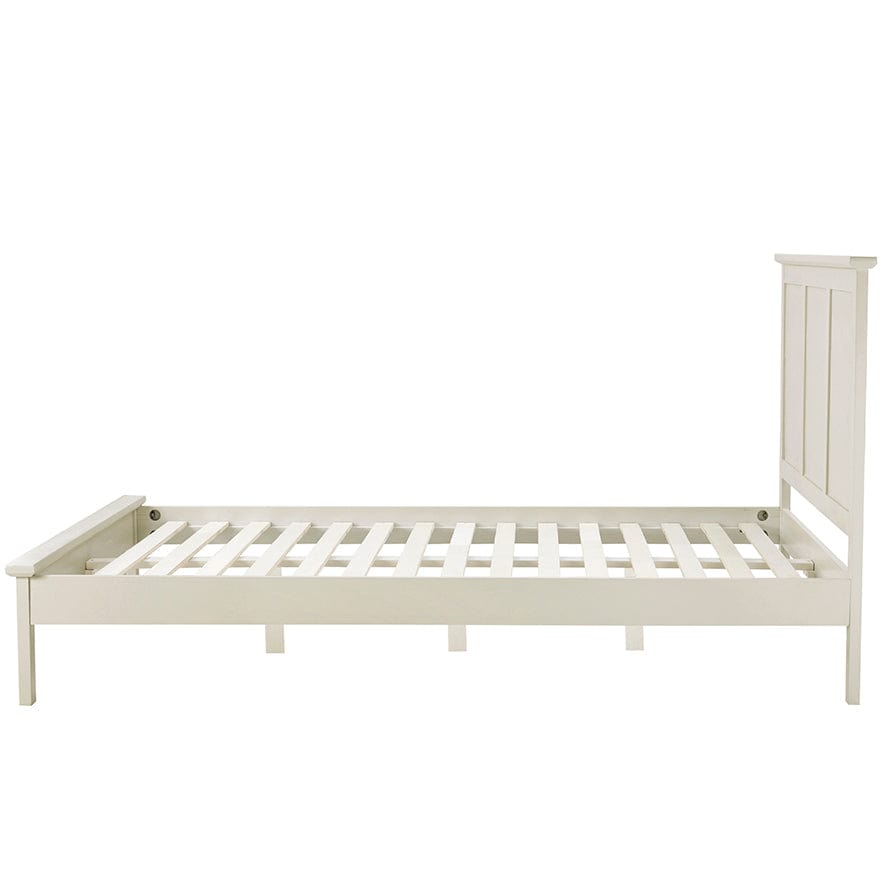 DUSK Salcombe Bed Frame, Wooden Slatted Base, Stone — image 10