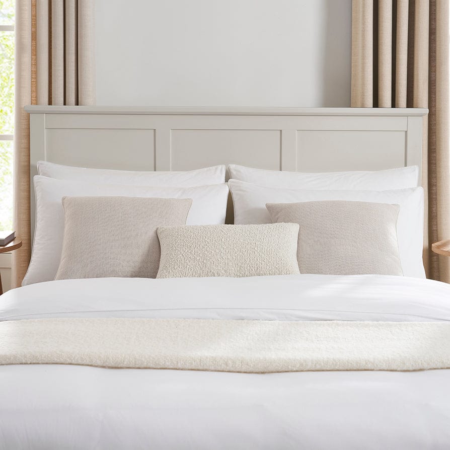 DUSK Salcombe Bed Frame, Wooden Slatted Base, Stone — image 5