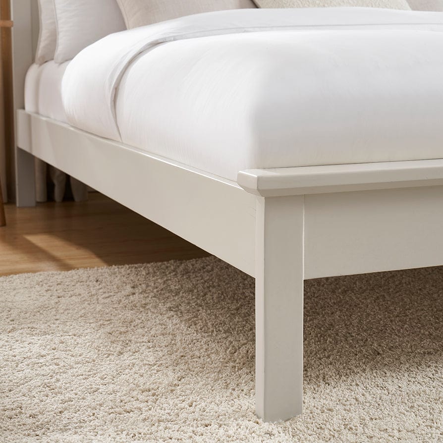 DUSK Salcombe Bed Frame, Wooden Slatted Base, Stone — image 6