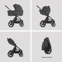 Silver Cross Travel System 360 Spin Luxury Carrycot Bundle thumbnail 2