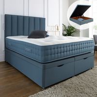 Henley Ottoman End Lift Storage Divan Bed Frame, Optional Headboard thumbnail 1
