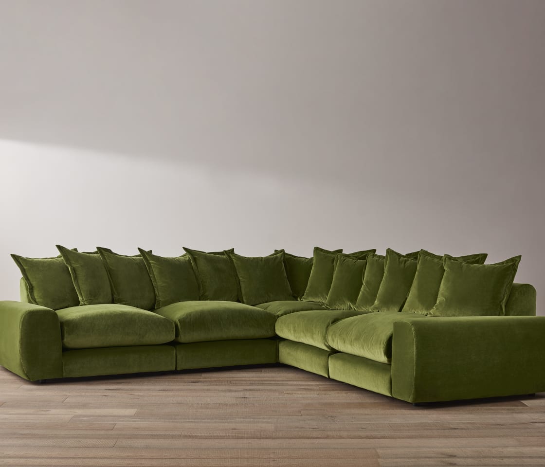 Wodge Modular Corner Sofa - Large Left Hand - Twill - Whipped Cream - White — image 3