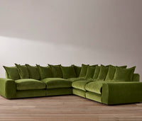Wodge Modular Corner Sofa - Large Left Hand - Twill - Whipped Cream - White thumbnail 3