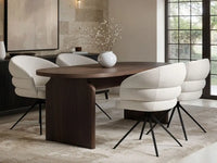 SOLACE+CO Varm Ribbed Oval Dining Table with Eira Chairs Set of 4 thumbnail 9