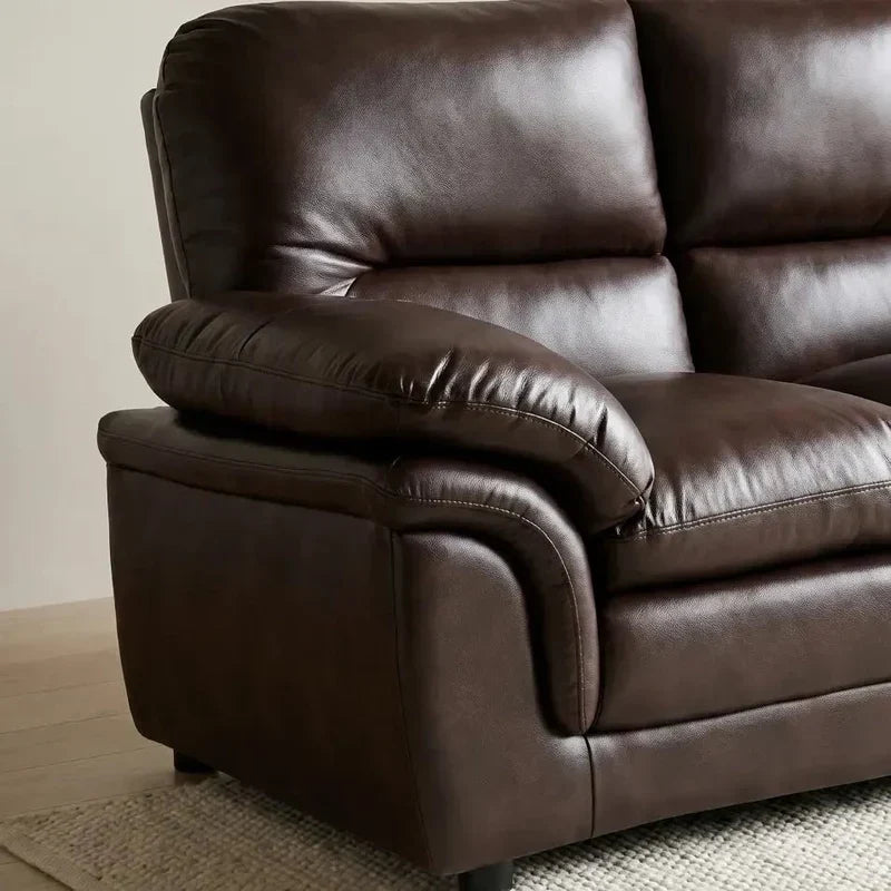 Verona Brown Leather 3+2 Seater Sofa Set Collection — image 4