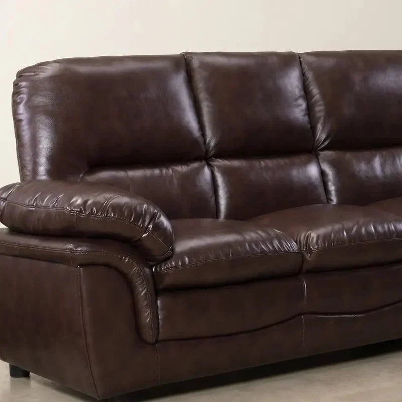 Verona Brown Leather 3+2 Seater Sofa Set Collection — image 5