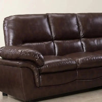 Verona Brown Leather 3+2 Seater Sofa Set Collection thumbnail 5