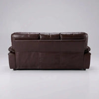 Verona Brown Leather 3+2 Seater Sofa Set Collection thumbnail 7