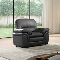 Verona Grey Leather Aire 3+1 Seater Sofa Set Collection thumbnail 9