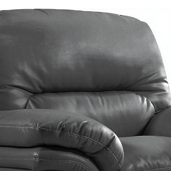 Verona Grey Leather Aire 3+1 Seater Sofa Set Collection — image 10