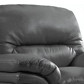 Verona Grey Leather Aire 3+1 Seater Sofa Set Collection — image 4